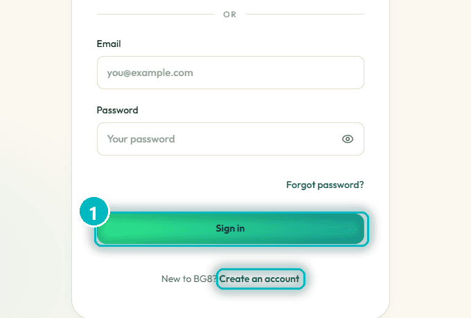 Sign up or log in to BG8.AI
